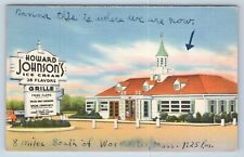 Postcard Howard Johnsons  Ice Cream  28 Flavors Grille Worcester Massachusetts picture