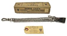 Vintage N. S. Meyer Inc Sabre Chain NOS W/box VERY RARE NOT REPRO Made In France picture