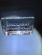 BACARAT Name plate Rare the Crystal of kings￼ Since￼￼ 1764￼ picture