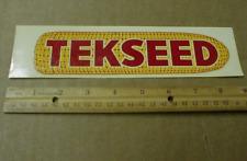 vtg 1945-1950s Tekseed Farm Advertising water decal Seed Corn Agriculture 8