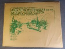 1983 USDA Topographic Maps Of John Muir Wilderness & Sequoia-Kings Canyon  picture