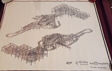 Original Disney World Splash Mountain Architectural Blueprint With Reverse Image picture