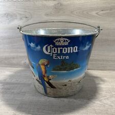 Corona Extra Full Color #6 Beer Bucket With Built In Opener Parrot Beach picture