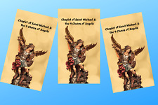 3 Pack Chaplet of Saint Michael & the Nine Choirs of Angels Trifold Prayer Card picture