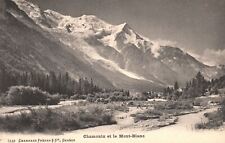 Vintage Postcard  Et Le Mont-Blanc Mountain Winter Ski Resort Chamonix France picture