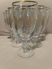 Vintage Palais Versaillesby TIFFIN-FRANCISCAN Iced Tea Glasses Set of 9 picture