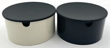 Erik Magnussen Design Vintage Stelton Sugar Bowl Containers Black White Denmark picture