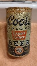 1930s COORS GOLDEN BEER, IRTP flat top beer can, Colorado *Diff back panel #2* picture