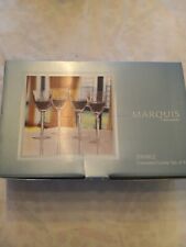Marquis by Waterford Sparkle Oversized Goblets Set of 4 Crystal Italy 156156 picture
