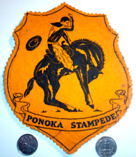 1940s-50s Ponoka Stampede Large Jacket Patch Badge Crest picture