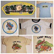 3 Vintage Florida Boy Scouts T-Shirts BSA. Camp Miles Punta Gorda Florida Med/LG picture
