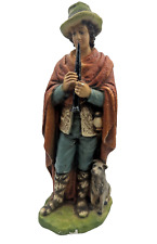 Columbia Statuary Chalkware Nativity Figure XL Shepherd 17
