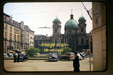 1950's Salzburg, Austria and Woody Station Wagon Car, Original 35mm Slide a7b picture