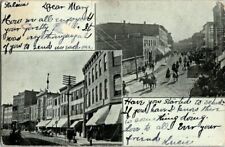 1905, GALENA, ILL. MULTI VIEWS. STREETS OF, (HAS CREASES) POSTCARD HH3 picture