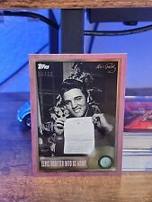 2022 Topps Elvis Presley PINK RARE Parallel  */45 #37 Elvis Drafted into US Army picture