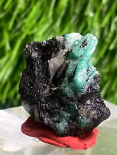 40 CT Beautiful Natural Emerald Crystal On Matrix Specimen From Pakistan picture