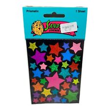 Vintage SandyLion prismatic multicolor glitter star stickers sealed  picture