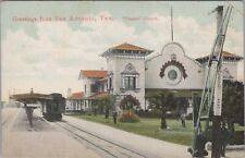 Postcard Railroad Greetings from San Antonio Texas Sunset Depot  picture