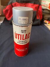 Vintage 1977 Benjamin Moore Utilac Silver 490 72 1/2 Full 16 Oz Spray Paint Can picture