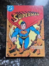 VINTAGE 1982 DC COMICS SUPERMAN Hard Cover Book “From Krypton To Metropolis” picture