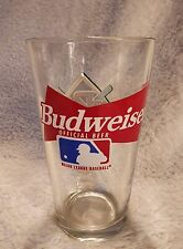 Vintage Budweiser Milwaukee Brewers Pint Beer Drinking Glass (C2) picture