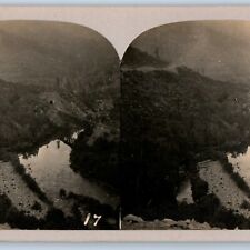 c1900s Unknown Railway Tunnel Real Photo Stereo Card Mountain Train Bridge V19 picture
