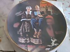 EVENING'S EASE Norman Rockwell Light Campaign Knowles Collectors Plate picture