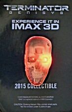 Lot of 3 2015 Terminator Genisys IMAX 3D Light Up Flashing Pin Button Paramount picture
