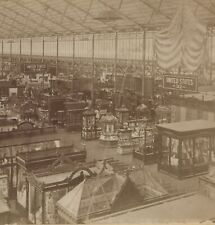 Centennial Main Building Interior Philadelphia Exposition Stereoview 1876 picture