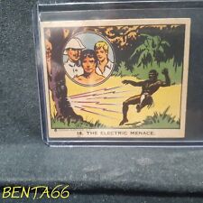 1930's Tarzan And The Crystal Vault Of Isis 🔥 Card # 18 The Electric Menace picture