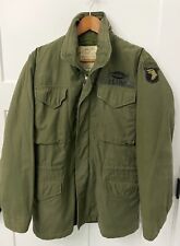 VINTAGE US ARMY M65 FIELD JACKET with LINER - 101st AIRBORNE - MEDIUM picture