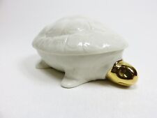 Vintage Brentano's Turtle Trinket Boxl w/ Gold head Italy BA4A2206 picture