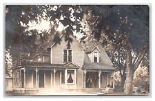KNOXVILLE IOWA ~ Historic House RPPC w 1st Owner on back Marion County picture