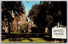 Grinnell College Iowa Administration Building & Blair Hall Chrome Postcard picture