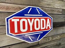 Antique Vintage Old Style Toyoda Toyota Sign picture