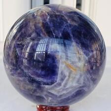 1380g Natural Dream Amethyst Quartz Crystal Sphere Ball Healing picture
