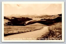 RPPC Big Horn Range From Muddy Pass Yellowstone VINTAGE Postcard EKKP 1904-1950 picture