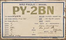 1931 QSL Card - Sao Paulo Brasil Alfredo A. Prado  PY-2BN Postcard picture