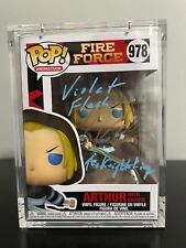 Funko Pop Fire Force Arthur 978 Eric Vale signed w/ PopShield Protector COA picture