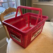 Vintage Marlboro Red Country Store Shopping Basket with Folding Handles picture