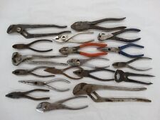 Vintage Lot of 18 Assorted Pliers Assorted Brands picture