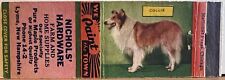 Nichols' Hardware Lyme NH New Hampshire Collie Dog Vintage Matchbook Cover picture