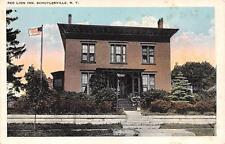 SCHUYLERVILLE, NY  New York    RED LION INN   Saratoga County   c1920's Postcard picture