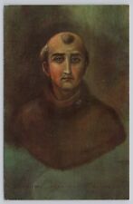 San Juan Capistrano California, Father Junipero Serra Portrait, Vintage Postcard picture