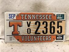 2007 Tennessee Volunteers License Plate picture