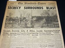 1945 JANUARY 29 NEW BEDFORD STANDARD TIMES - SECRECY SURROUNDS BLAST - NT 8905 picture