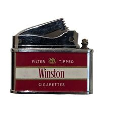 Vintage Crown Flat Lighter Winston Made In Japan. for parts Empty picture