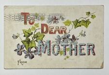 Vintage Large Letter Postcard, 