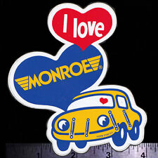 MONROE Shocks - I Love Monroe - Original Vintage 1970's Racing Decal/Sticker picture