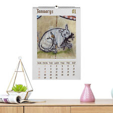 Medieval Cat Wall Calendar Creative Monthly Wall Calendar With Medieval  picture